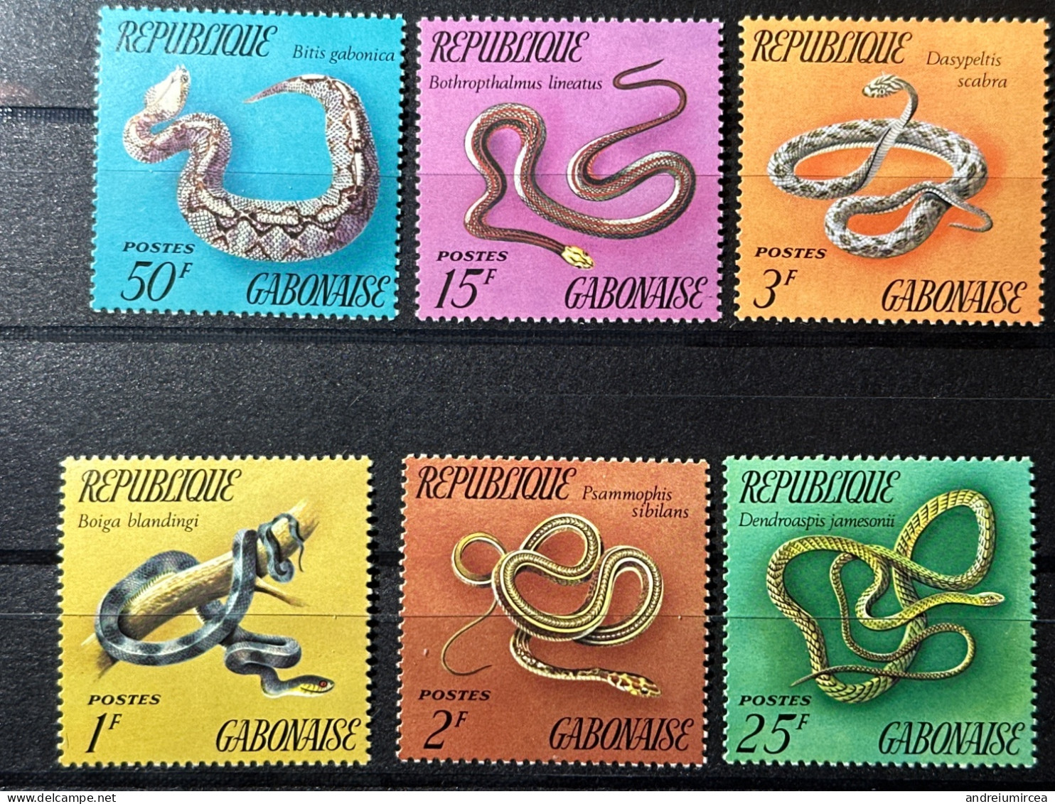 Serpents Snakes  Schlangen  1972 Gabon MNH - Serpenti