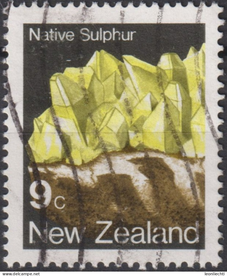 1982 Neuseeland ° Mi:NZ 860A, Sn:NZ 760, Yt:NZ 830, Mineralien, Sulphur - Gebraucht