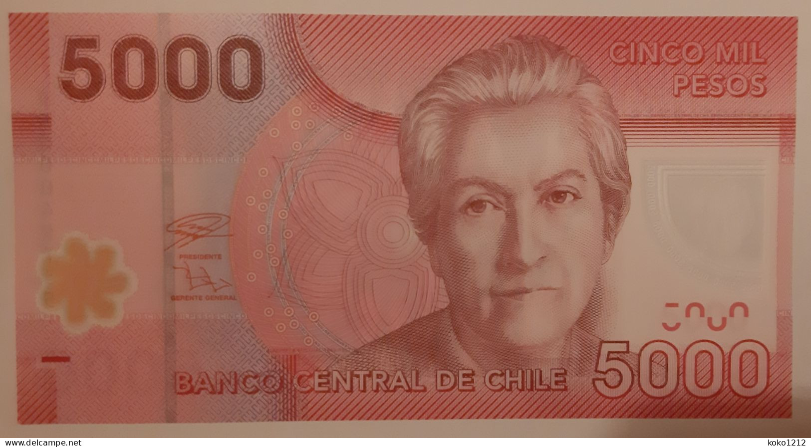 Chile 5000 Pesos 2021 P163 UNC - Chile