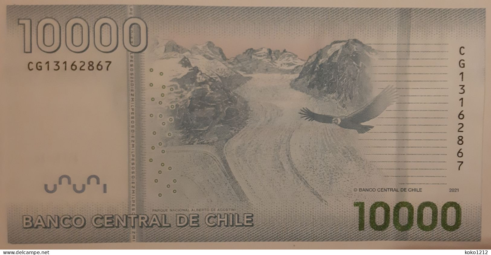 Chile 10000 Pesos 2021 P164 UNC - Chili