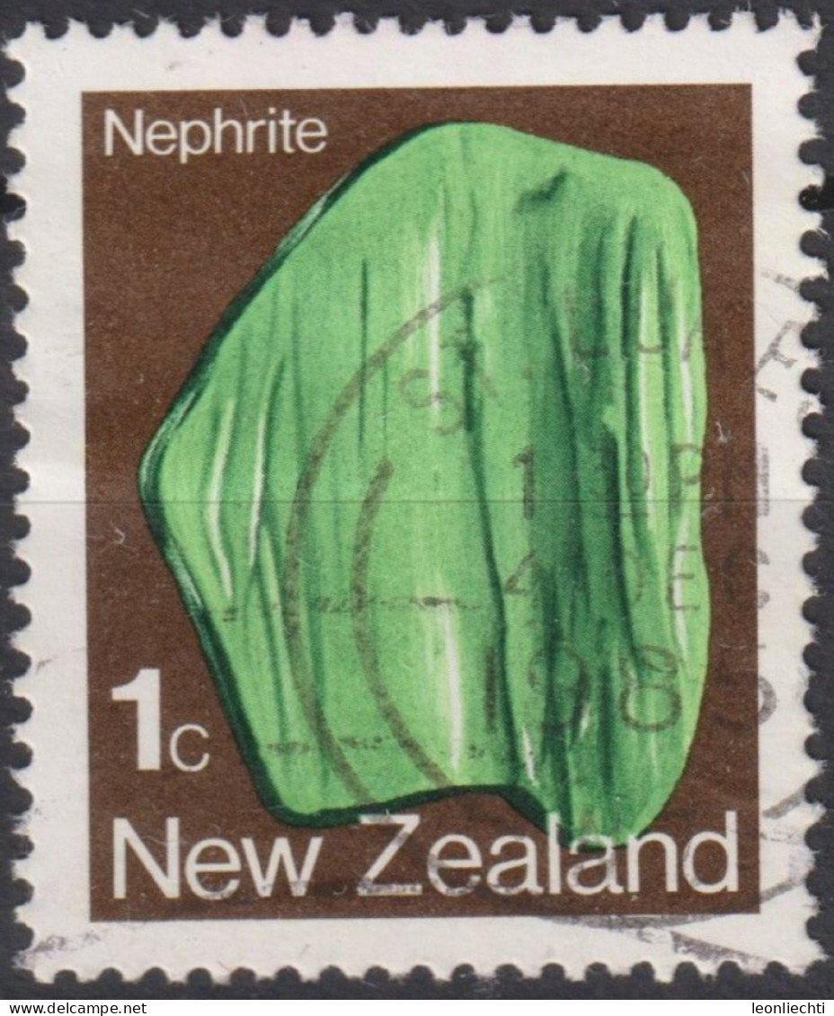 1982 Neuseeland ° Mi:NZ 855A, Sn:NZ 755, Yt:NZ 825, Mineralien, Nephrite - Usados
