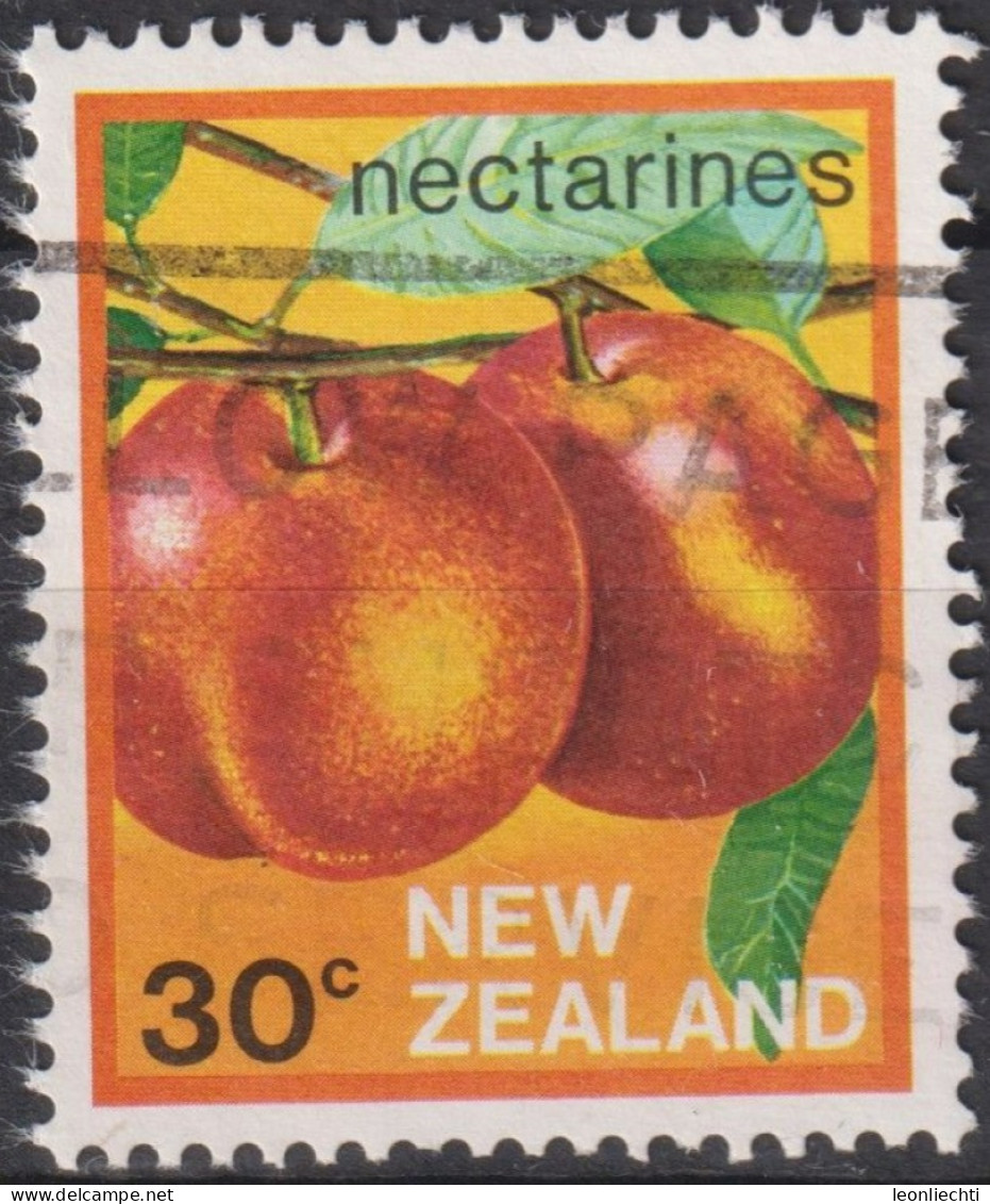 1983 Neuseeland ° Mi:NZ 886, Sn:NZ 763, Yt:NZ 856, Nectarines, Früchte - Usati