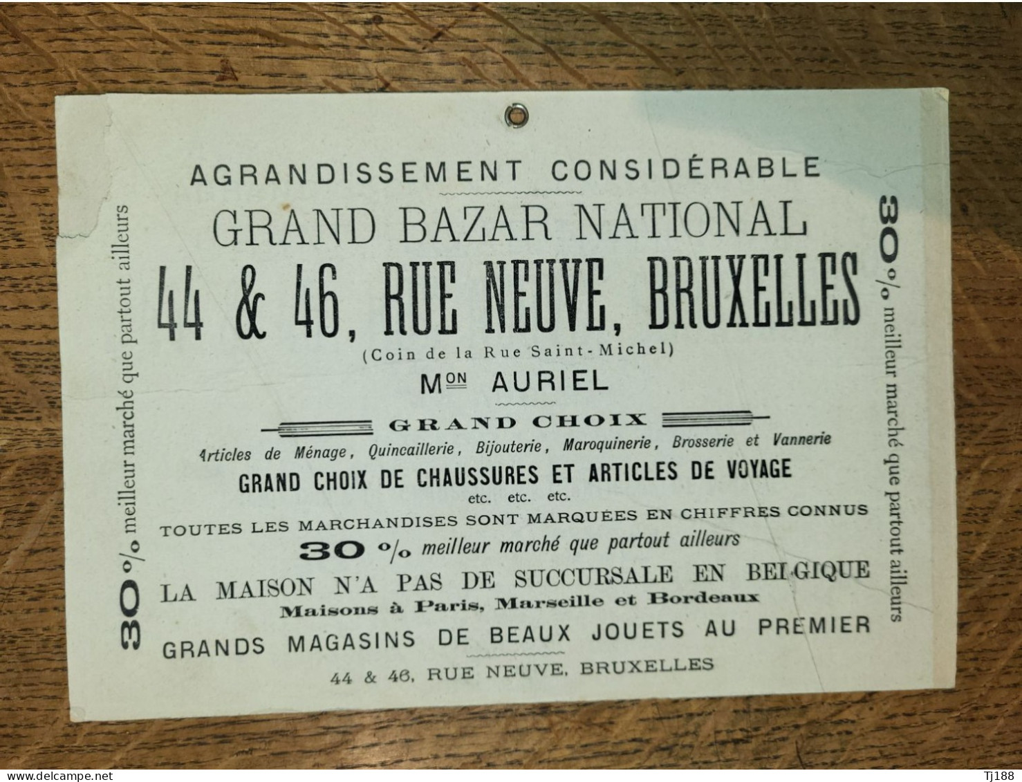 Grand Bazar National Bruxelles 1885 - Small : ...-1900