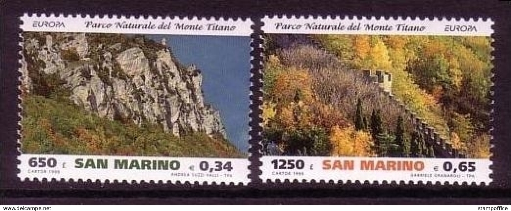 SAN MARINO MI-NR. 1832-1833 POSTFRISCH(MINT) EUROPA 1999 NATUR- Und NATIONALPARKS - 1999