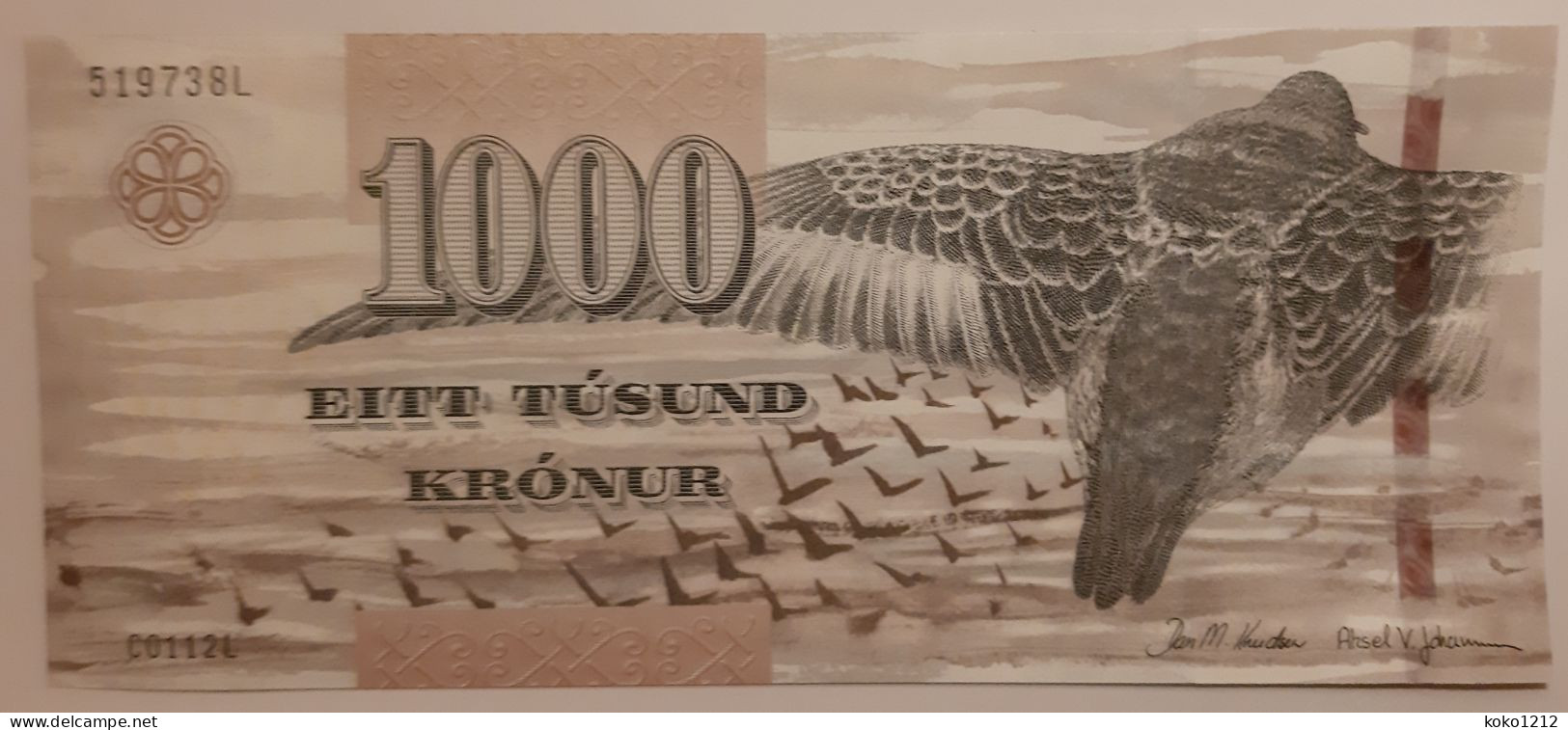 Faeroe Islands 1000 Kronur 2011 P33 UNC - Féroé (Iles)