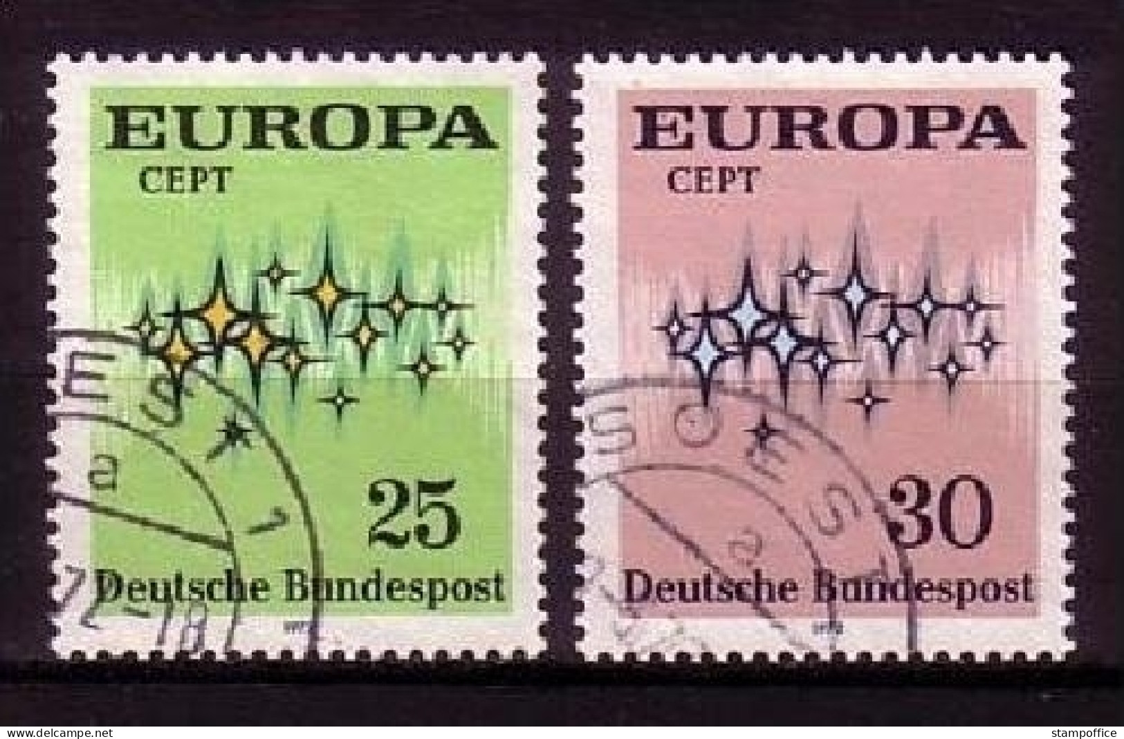 DEUTSCHLAND MI-NR. 716-717 O EUROPA 1972 - STERNE - 1972