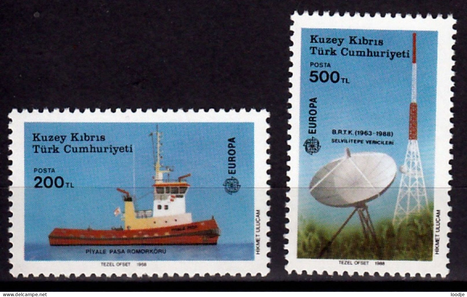 Cyprus(Turkije)  Europa Cept 1988 Postfris - 1988