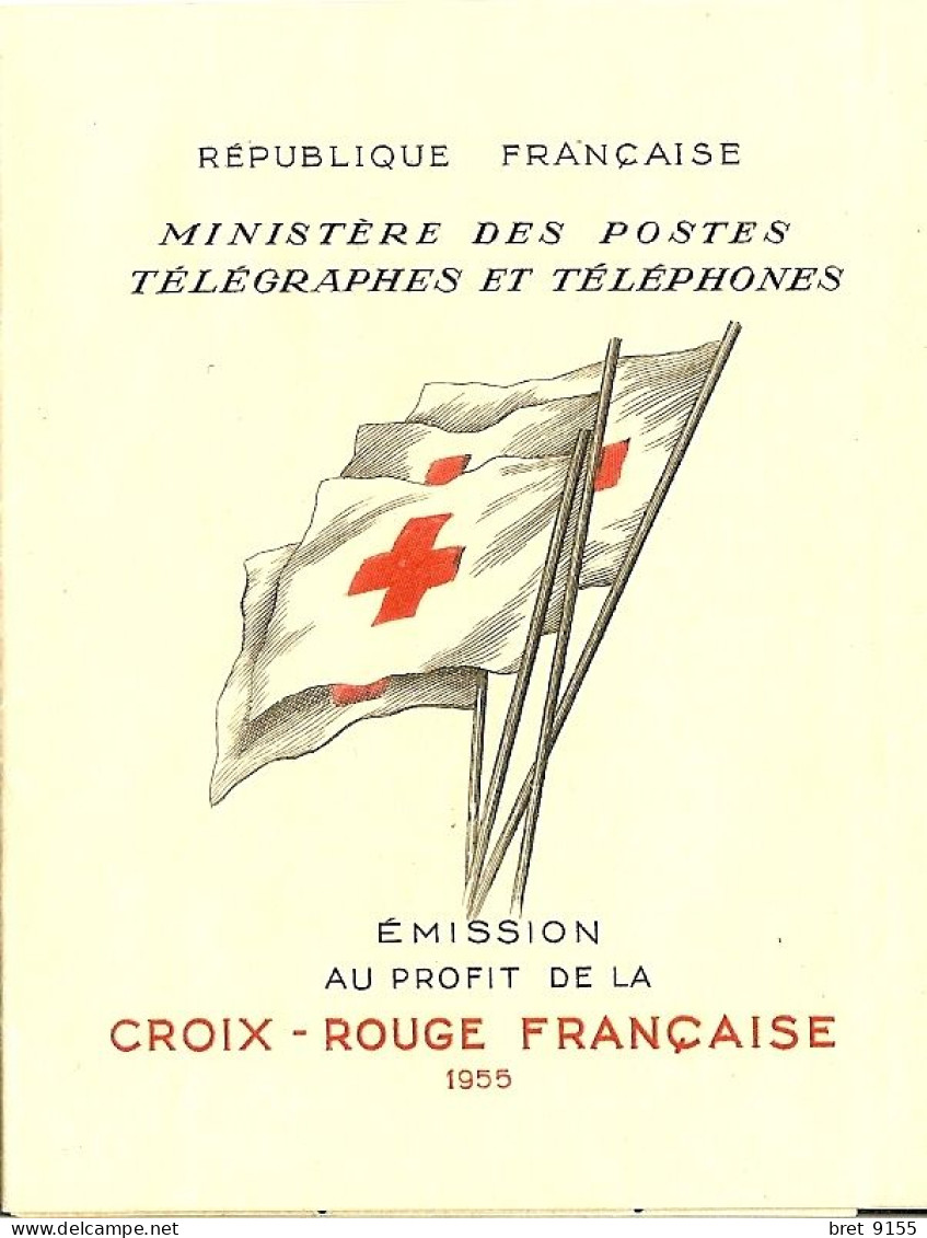 CARNET CROIX ROUGE 1955 NEUF LUXE MNH AUCUN FRAIS SUPPLEMENTAIRE ENVOI EN SUIVI GRATUIT - Rotes Kreuz