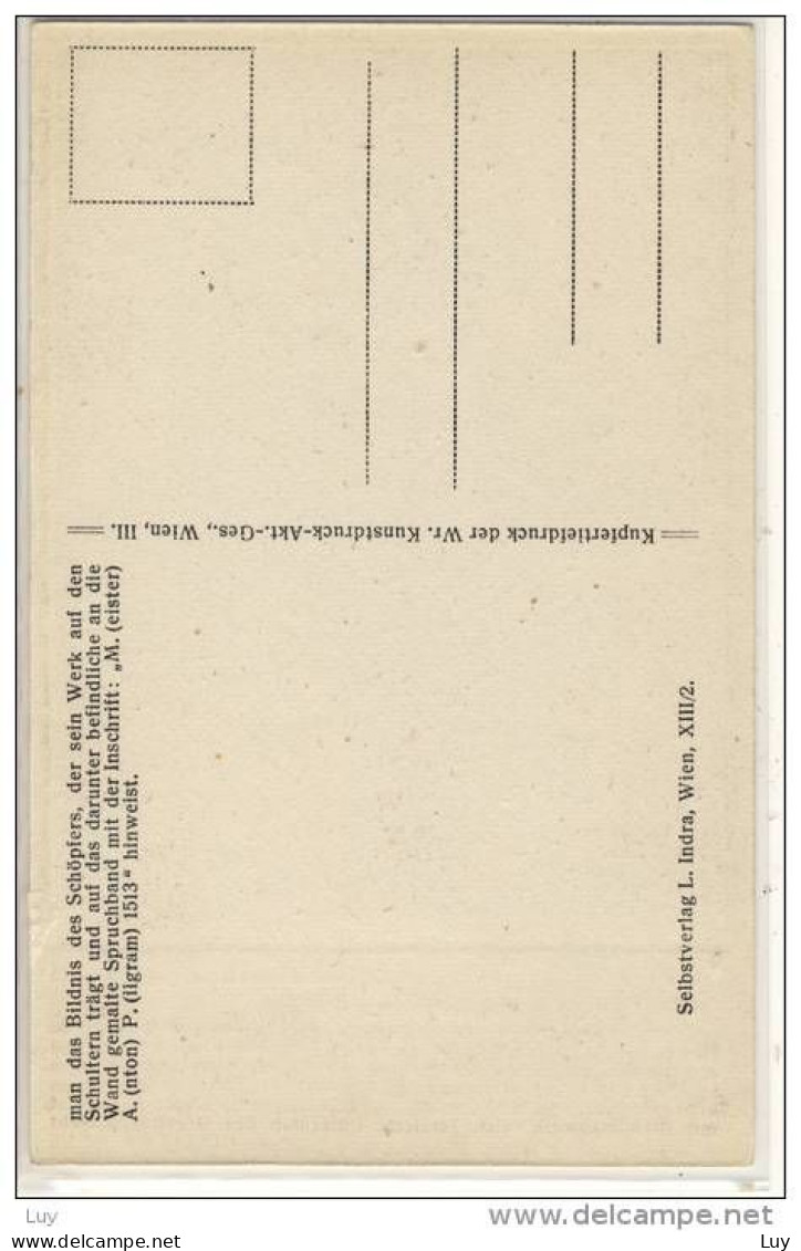 WIEN - St. Stefansdom,  Pilgram'scher "Orgelfuß"  , AK Serie III, 1920er, Innenansichten, Karte Nr 16 - Stephansplatz