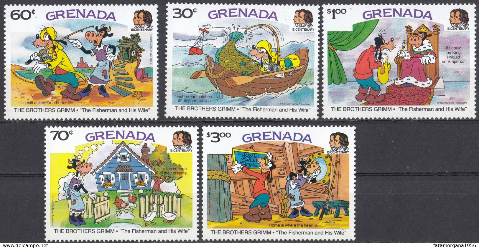 GRENADA - 1985 - Serie Completa Di 5 Valori Yvert: 1281/1285 Nuovi MNH. - Grenade (1974-...)