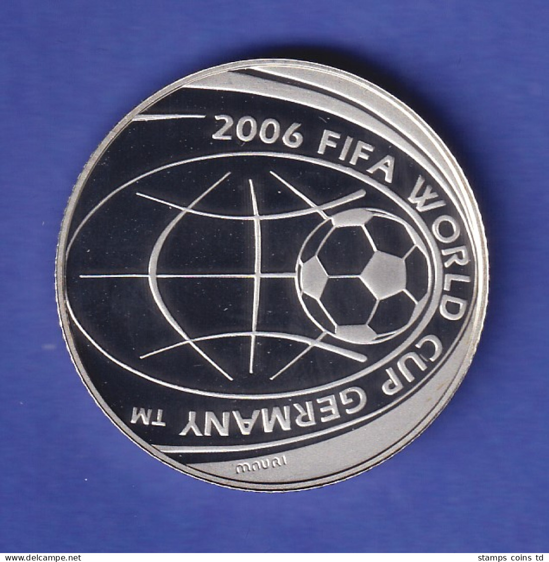 Italien Silbermünze 5 Euro Fußball-Weltmeisterschaft 2006 PP - Other - America
