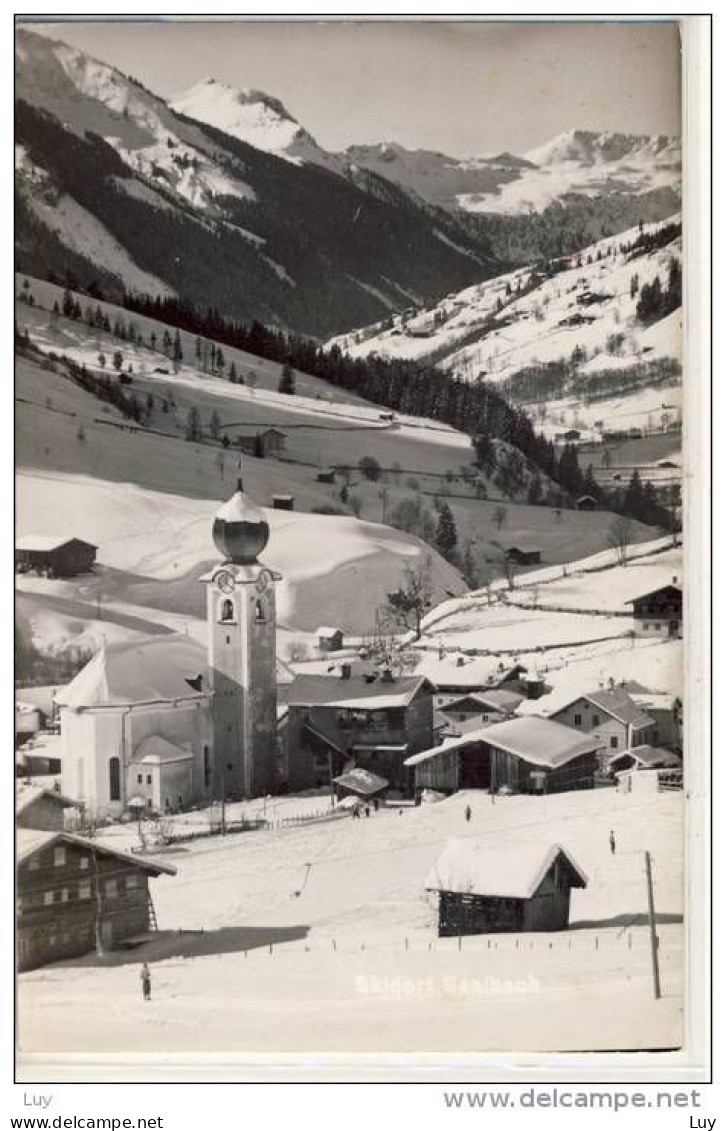 Skidorf SAALBACH - Um 1950,  Trachtenmarke - Saalbach