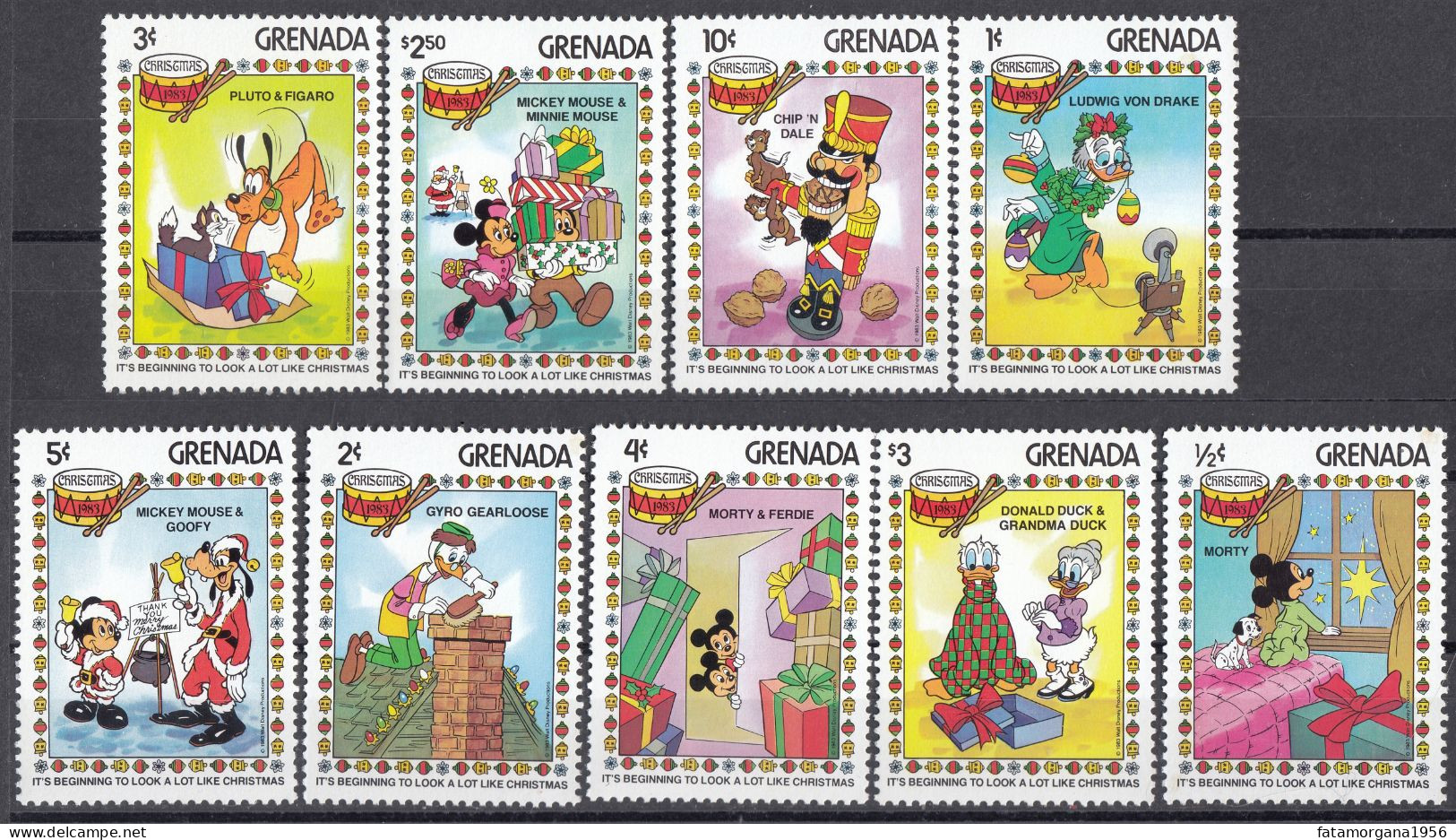 GRENADA - 1983 - Serie Completa Di 9 Valori Yvert: 1102/1110 Nuovi MNH. - Grenade (1974-...)