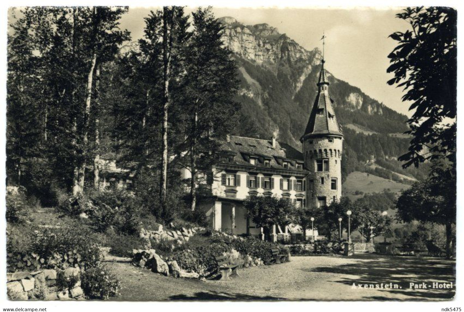 LA SUISSE : AXENSTEIN - PARK HOTEL / WARRINGTON, HELSBY, LITTLE ALSCOTT (ROWE) / SWISSAIR CONVAIR - Morschach