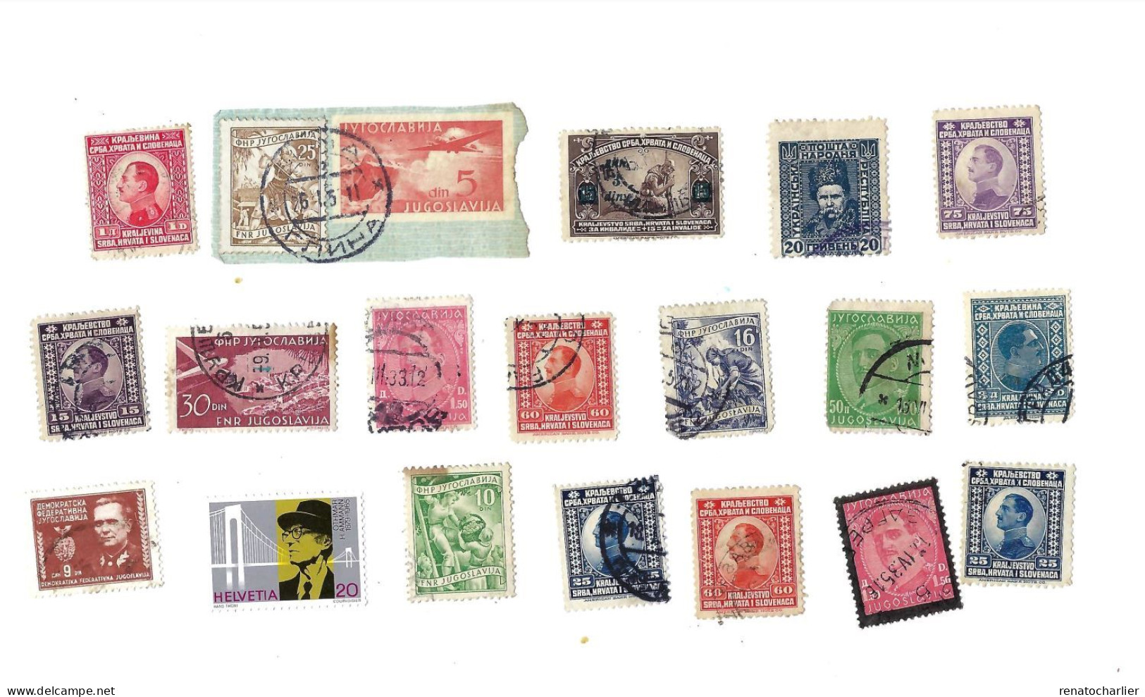 Collection De 55 Timbres Oblitérés. - Collezioni & Lotti