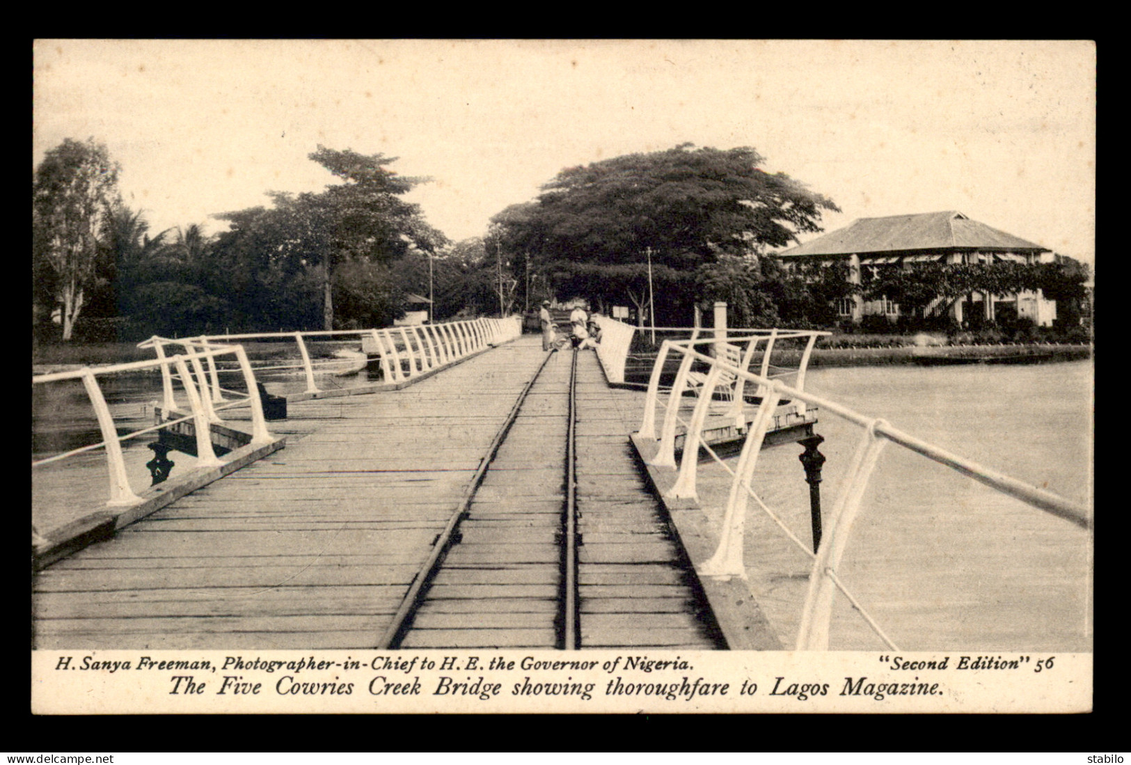 LIBERIA - LAGOS - THE FIVE COWRIES CREEK BRIDGE SHOWING THORROUGHFARE TO LAGOS MAGAZINE - Liberia