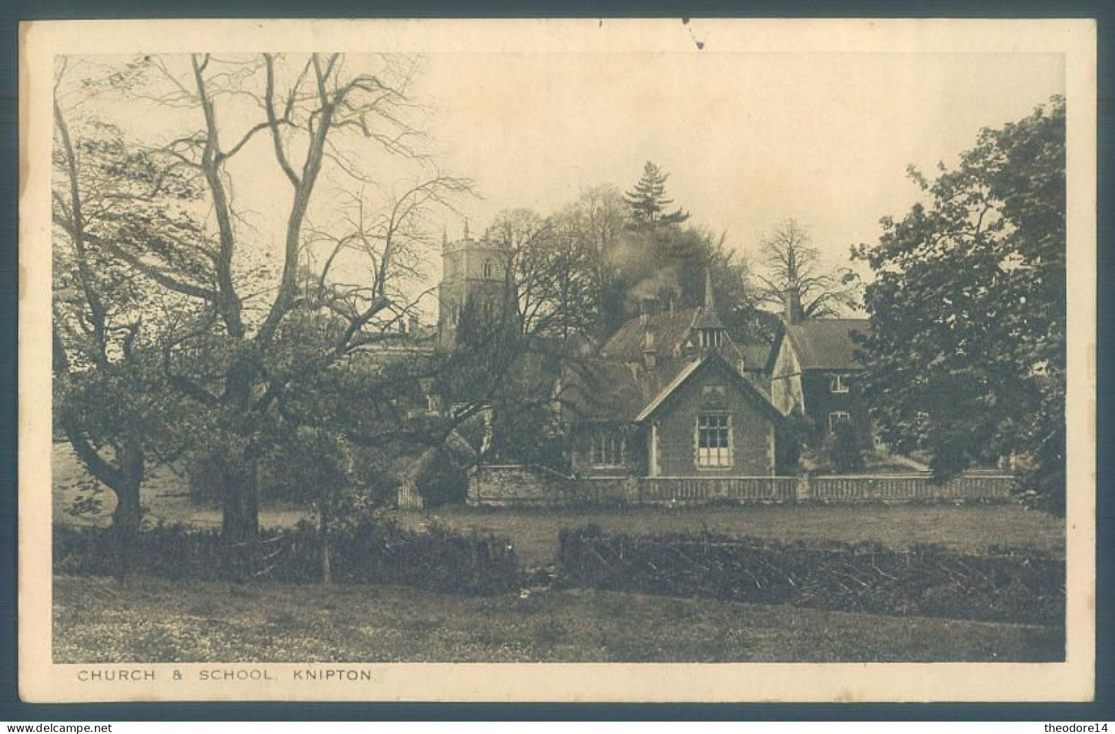 England Leicestershire Belvoir KNIPTON Near Grantham Church & School - Otros & Sin Clasificación