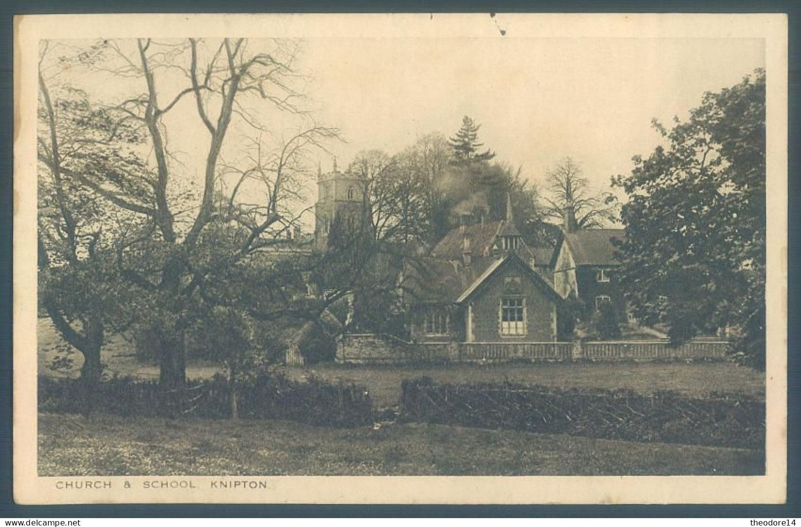 England Leicestershire Belvoir KNIPTON Near Grantham Church & School - Andere & Zonder Classificatie