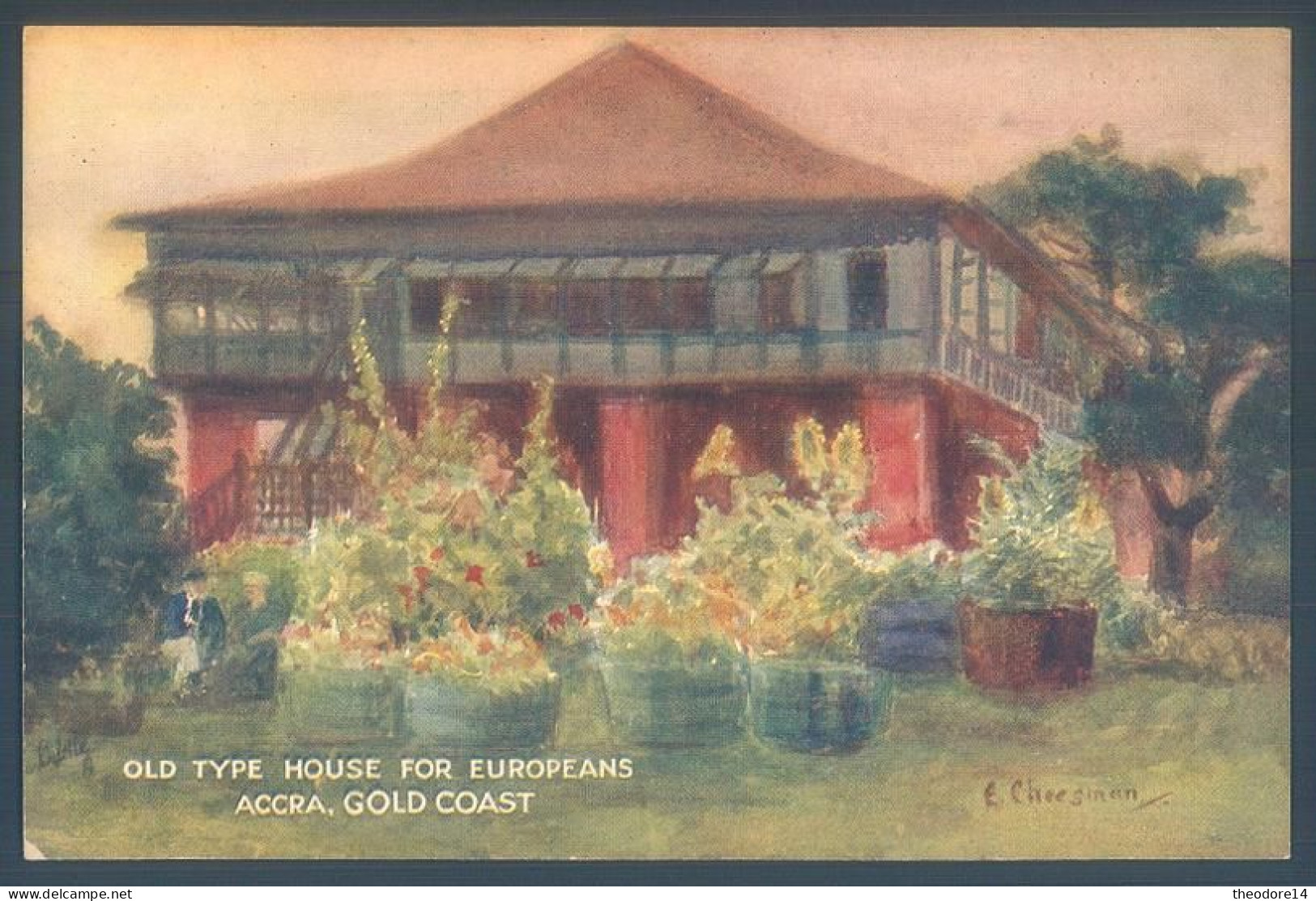 Ghana Gold Coast ACCRA  Old Type House For Europeans - Ghana - Gold Coast