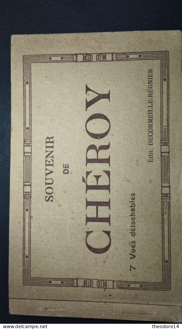 89 Souvenir De CHEROY 7 Vues Détachables Carnet Complet - Cheroy