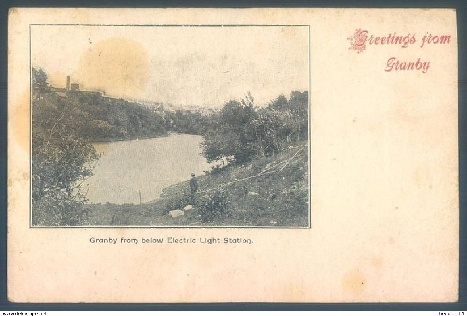 Canada Quebec Greetings From GRANBY From Below Electric Light Station ( Bord Droit Recoupé ) - Granby