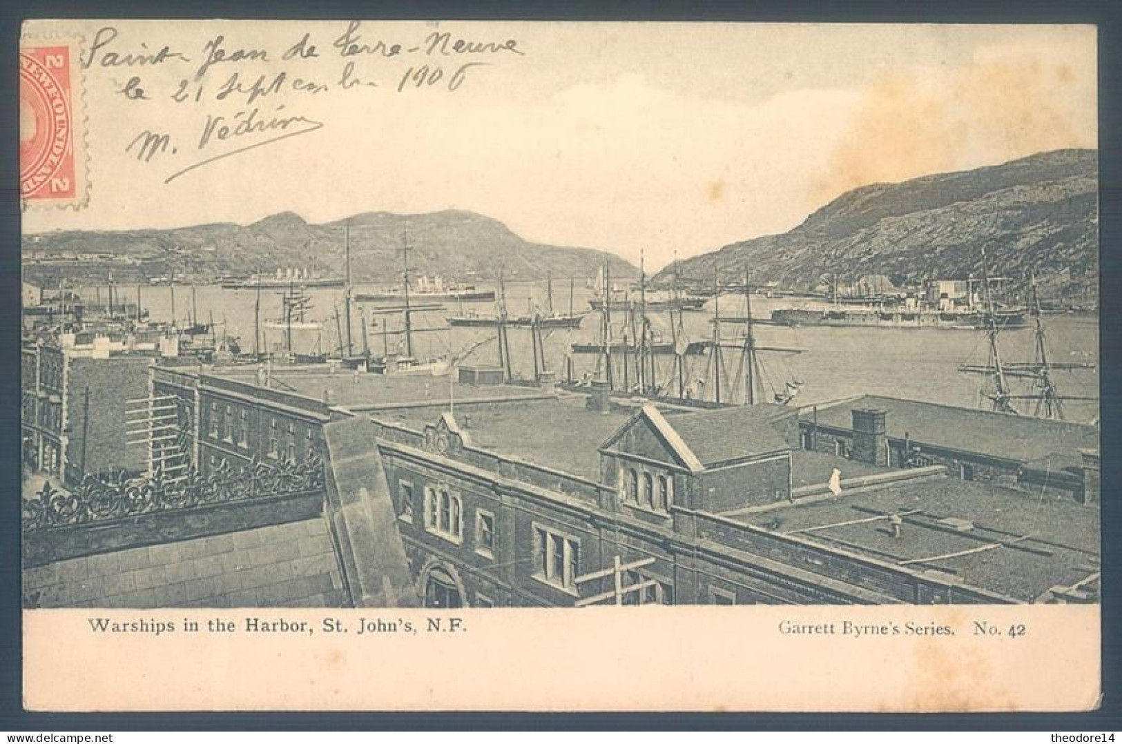 Canada TERRE NEUVE N.F. St John's Harbour Warships - St. John's