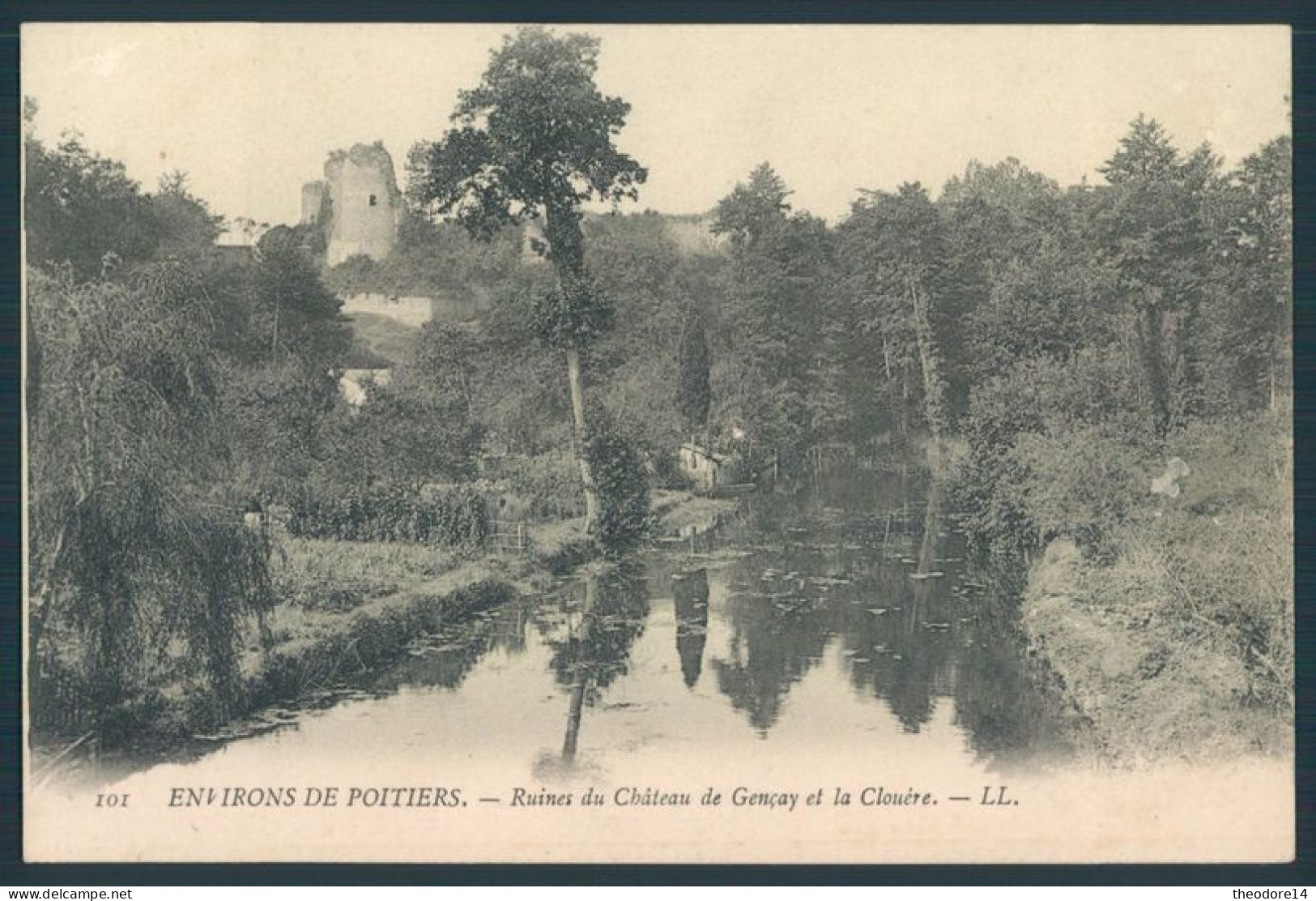 86 GENCAY Ruines Du Chateau Et La Clouere - Gencay
