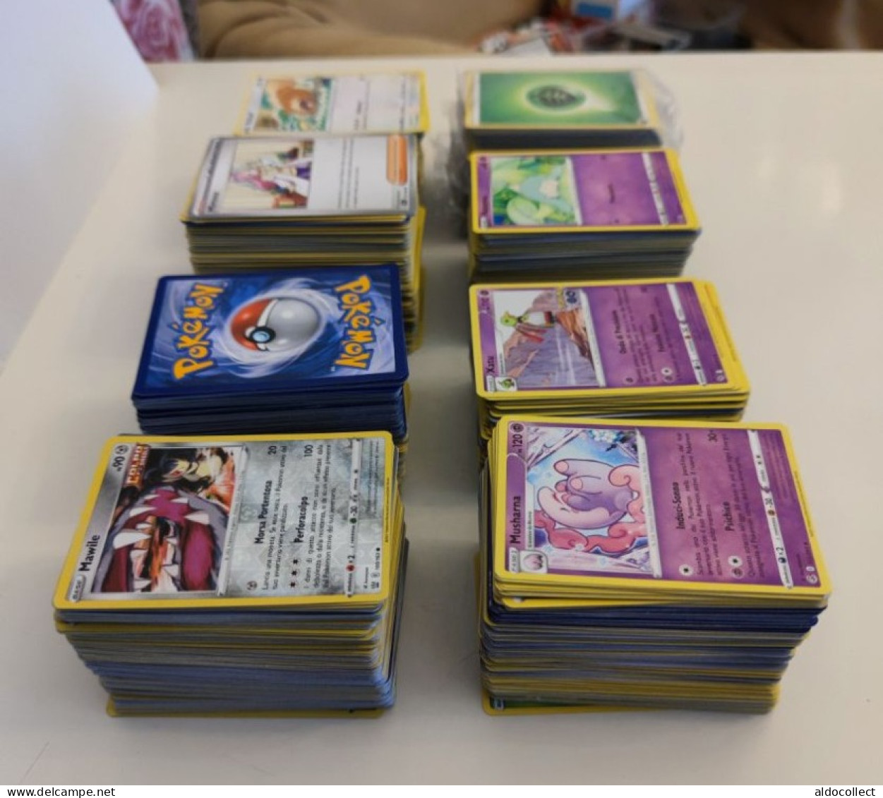 Lotto 100 Carte Pokemon In ITALIANO + 5 Carte HOLO + 5 Carte REVERSE HOLO - Lots & Collections