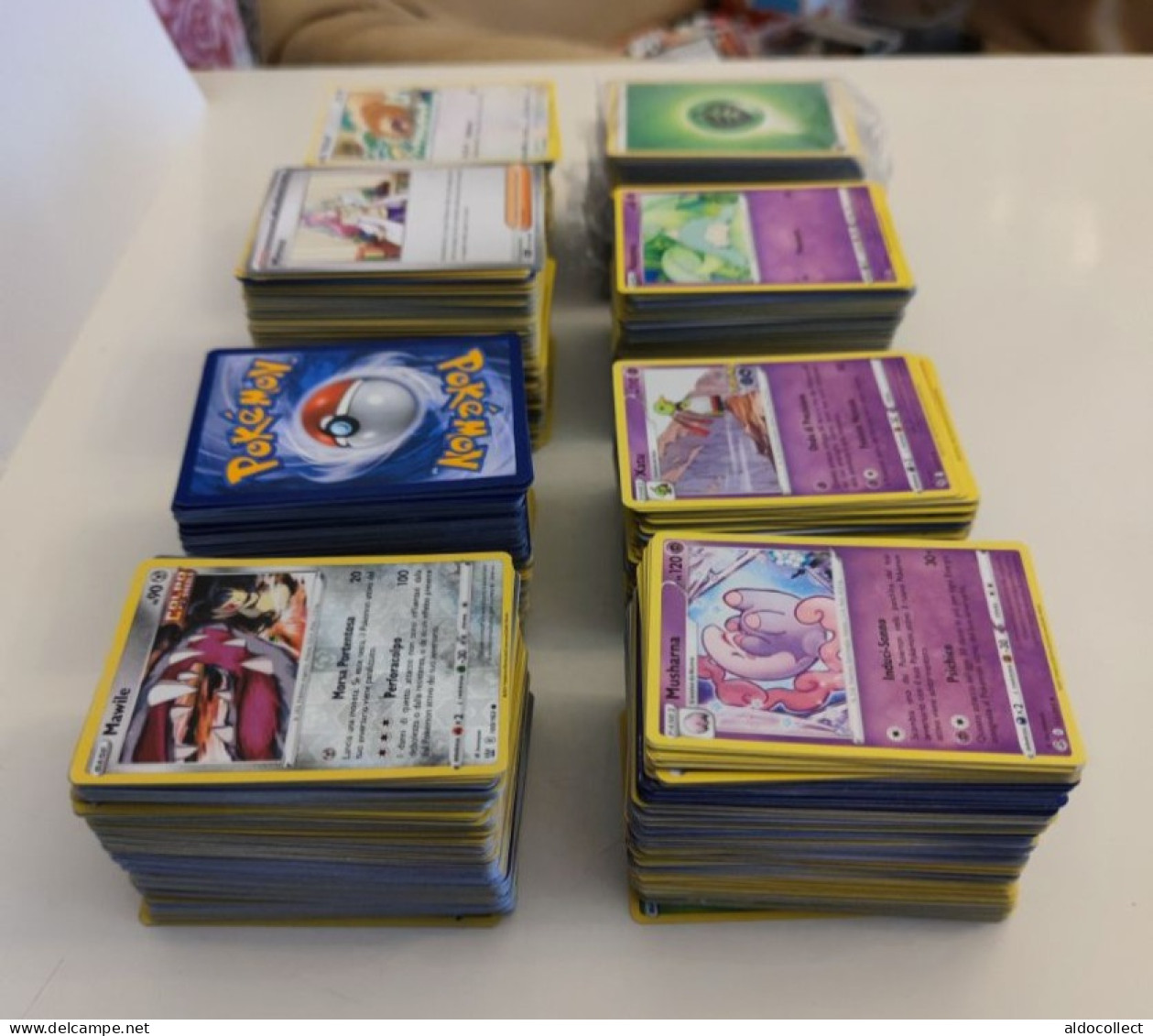 Lotto 100 Carte Pokemon In ITALIANO + 5 Carte HOLO + 5 Carte REVERSE HOLO - Lots & Collections