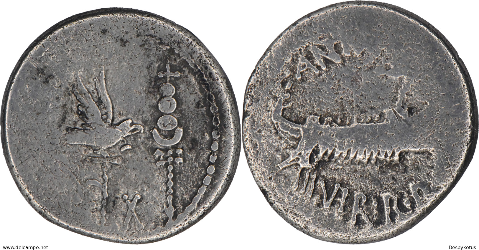 ROME - MARC ANTOINE - Denier - Légion X - 32-31 BC - RRC.544/24 - 17-308 - Röm. Republik (-280 / -27)