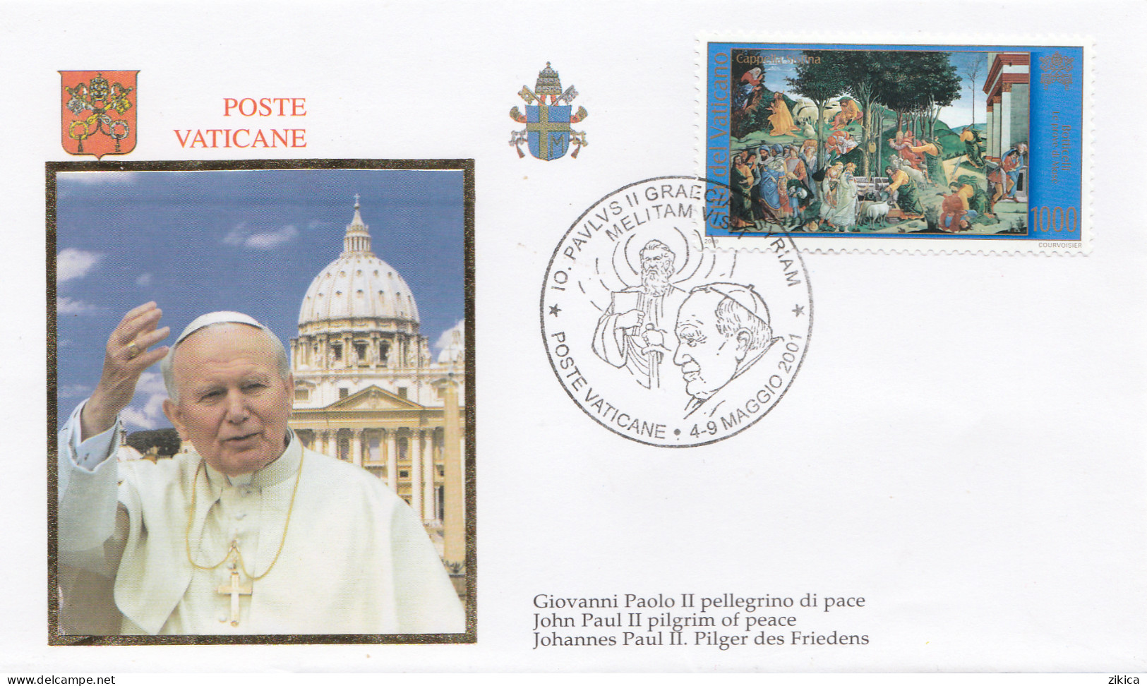 Vatican Cover 2001 - John Paul II - Lettres & Documents