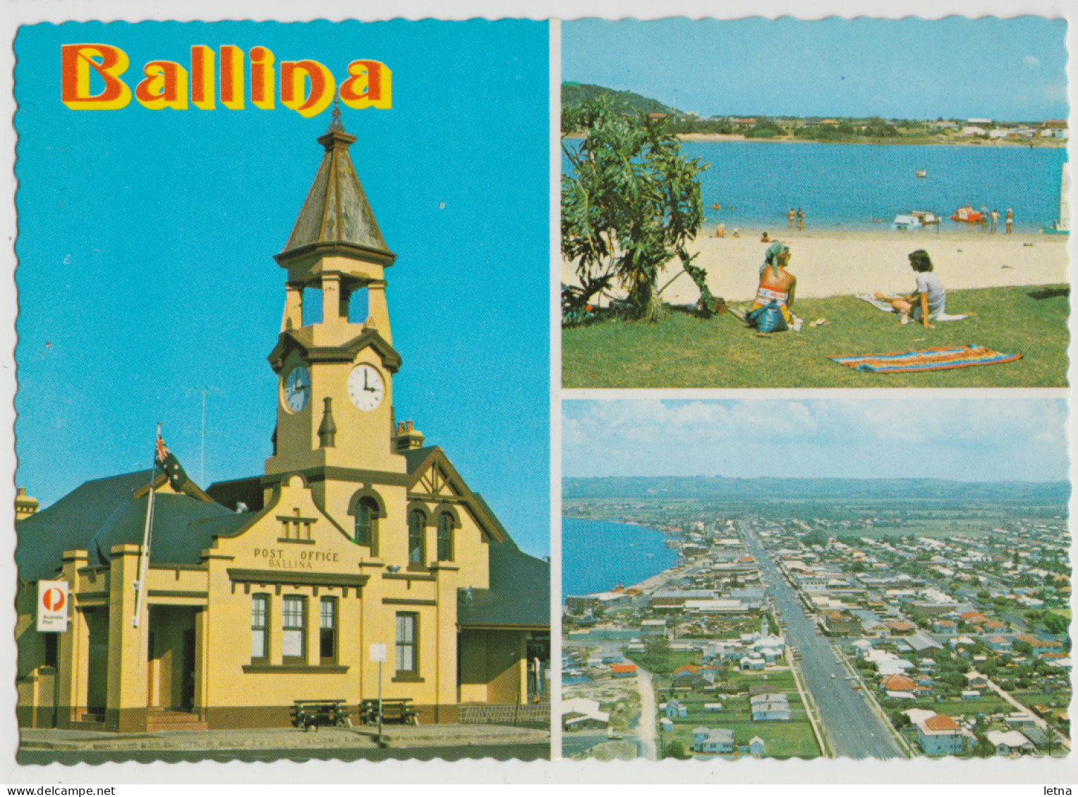 Australia NEW SOUTH WALES NSW Post Office Beach Aerial Views Of BALLINA North Coast B9 Postcardc1970s - Autres & Non Classés