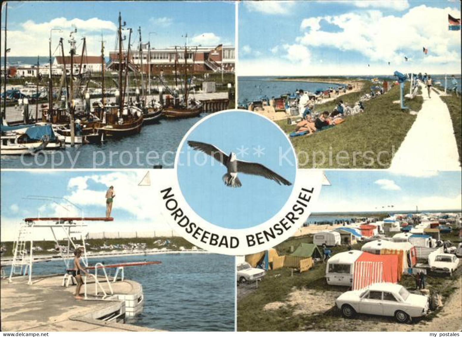 72421643 Bensersiel Hafenpartie Strand Schwimmbad Zeltplatz Bensersiel - Esens