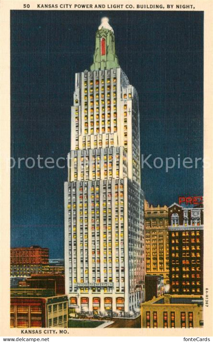 73508236 Kansas_City_Missouri Power And Light Co Building By Night - Autres & Non Classés