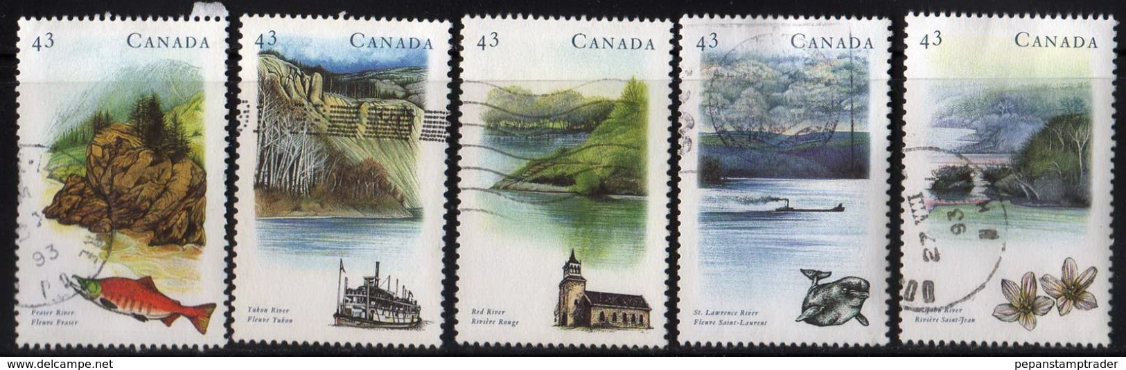 Canada - #1485-89(5) - Used - Oblitérés