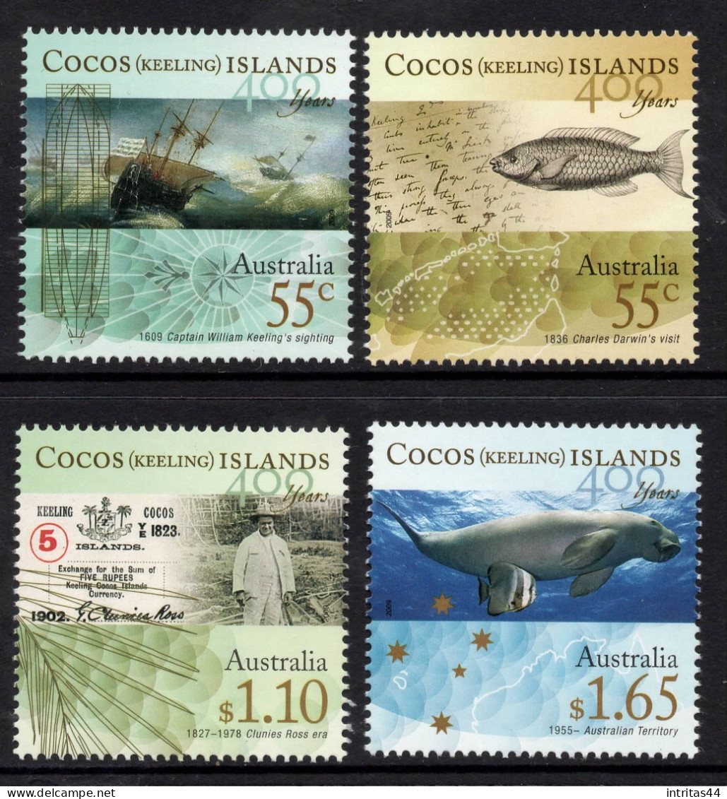 COCOS(keeling)ISLANDS 2009 "400th ANNIV OF FIRST EUROPEAN SIGHTING OF COCOS(Keeling)ISLANDS) SET MNH - Cocos (Keeling) Islands