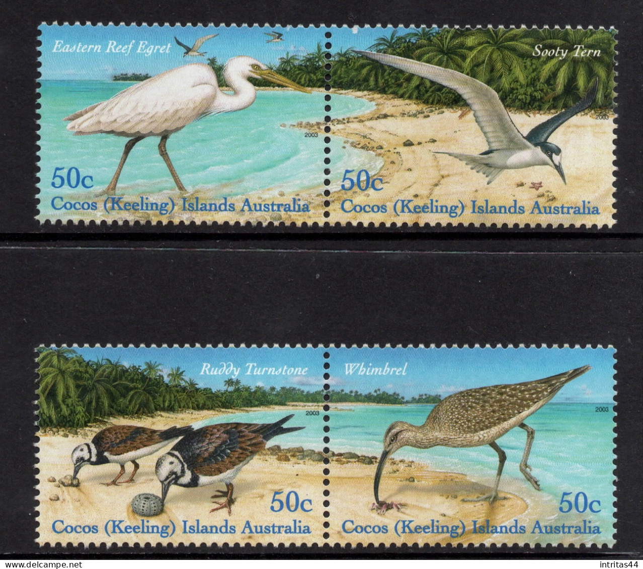COCOS(keeling)ISLANDS 2003 " SHORELINE BIRDS " SET MNH - Cocos (Keeling) Islands