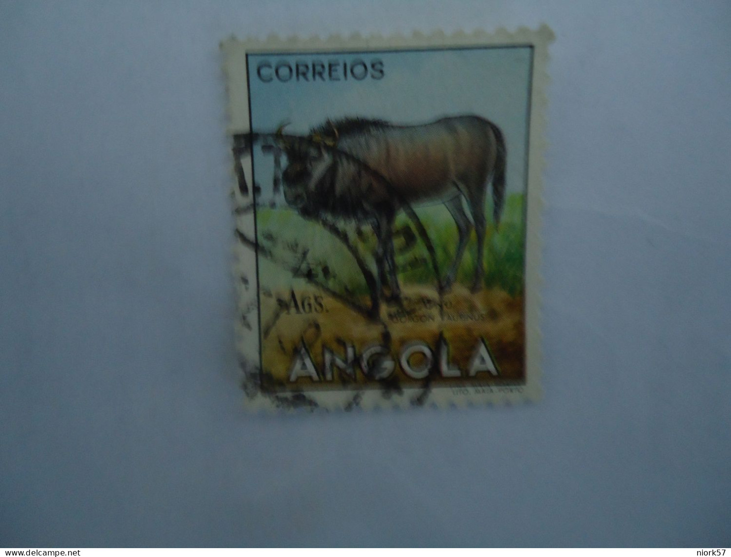 ANGOLA  USED STAMPS ANIMALS COWS - Neushoorn