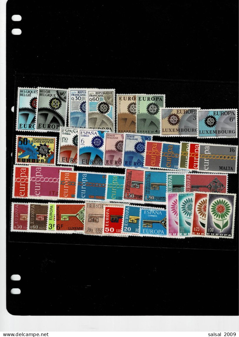 TEMATICA EUROPA-CEPT ,1956-93 ,oltre 250 Pezzi MNH ,moltissime Serie Complete ,in Genere Qualita Ottima - 1956