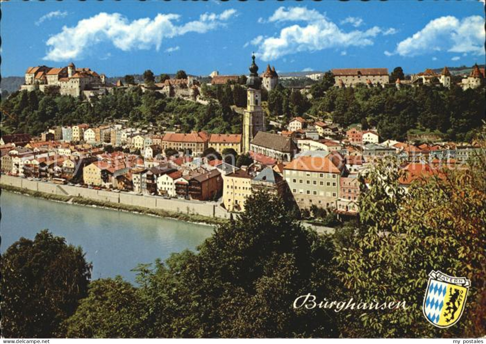 72417202 Burghausen Salzach Laengste Burg Deutschlands Gesehen Von Ach Burghause - Burghausen