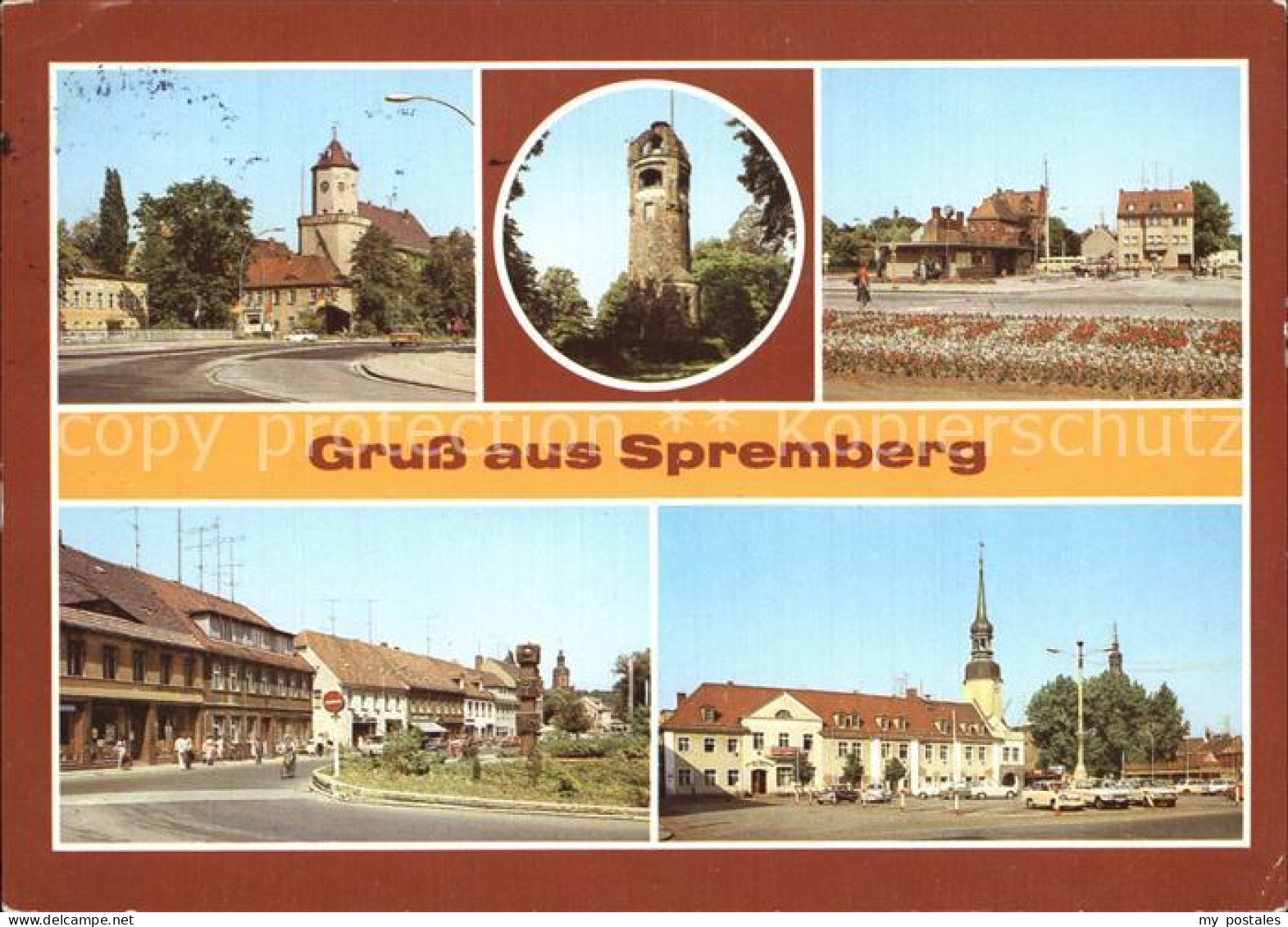 72413598 Spremberg Niederlausitz Blick Zum Schloss Georgenbergturm Busbahnhof  S - Spremberg