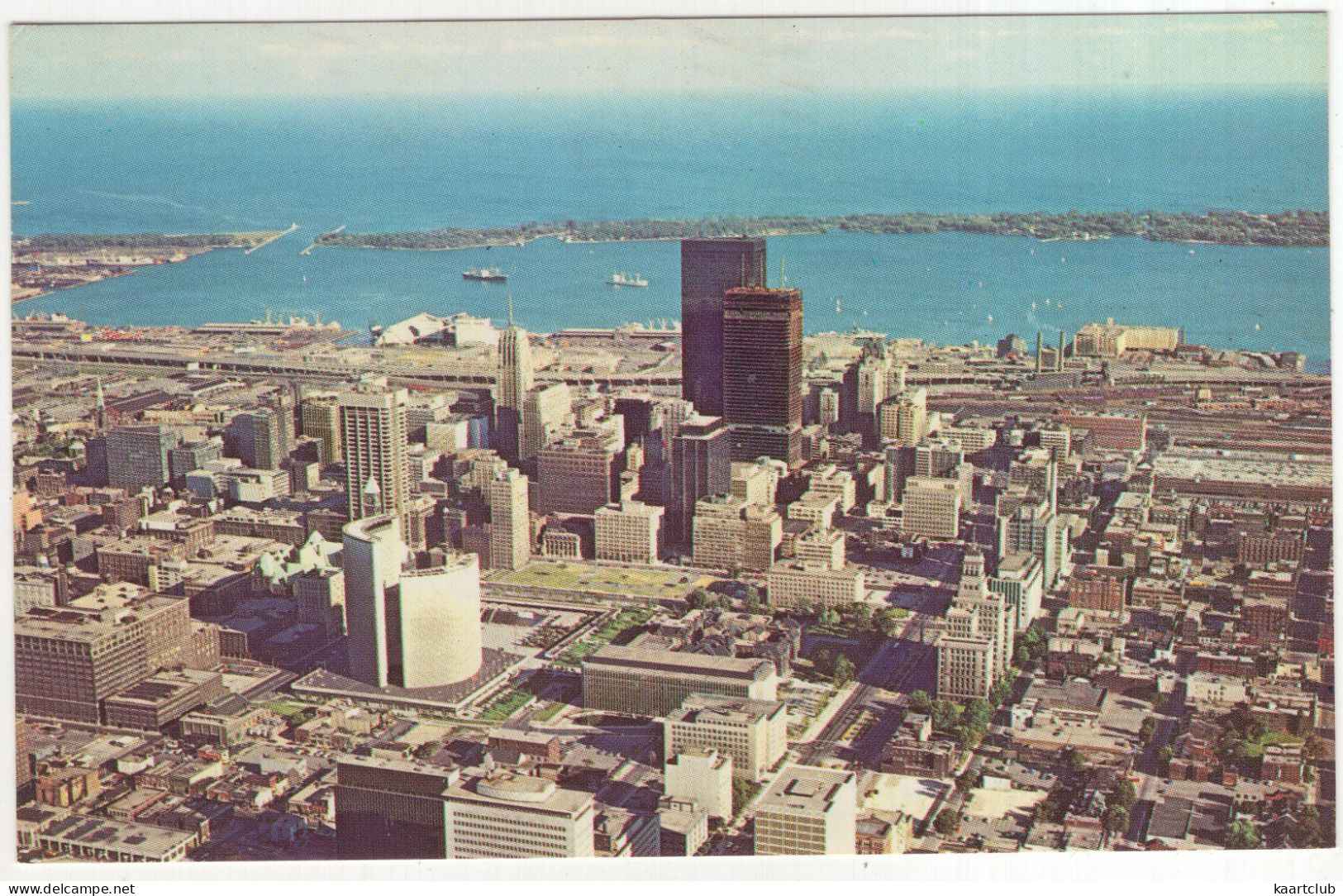 Toronto - Aerial View Of Downtown Toronto With Toronto Bay And Harbour - (Ontario, Canada) - 1969 - Toronto