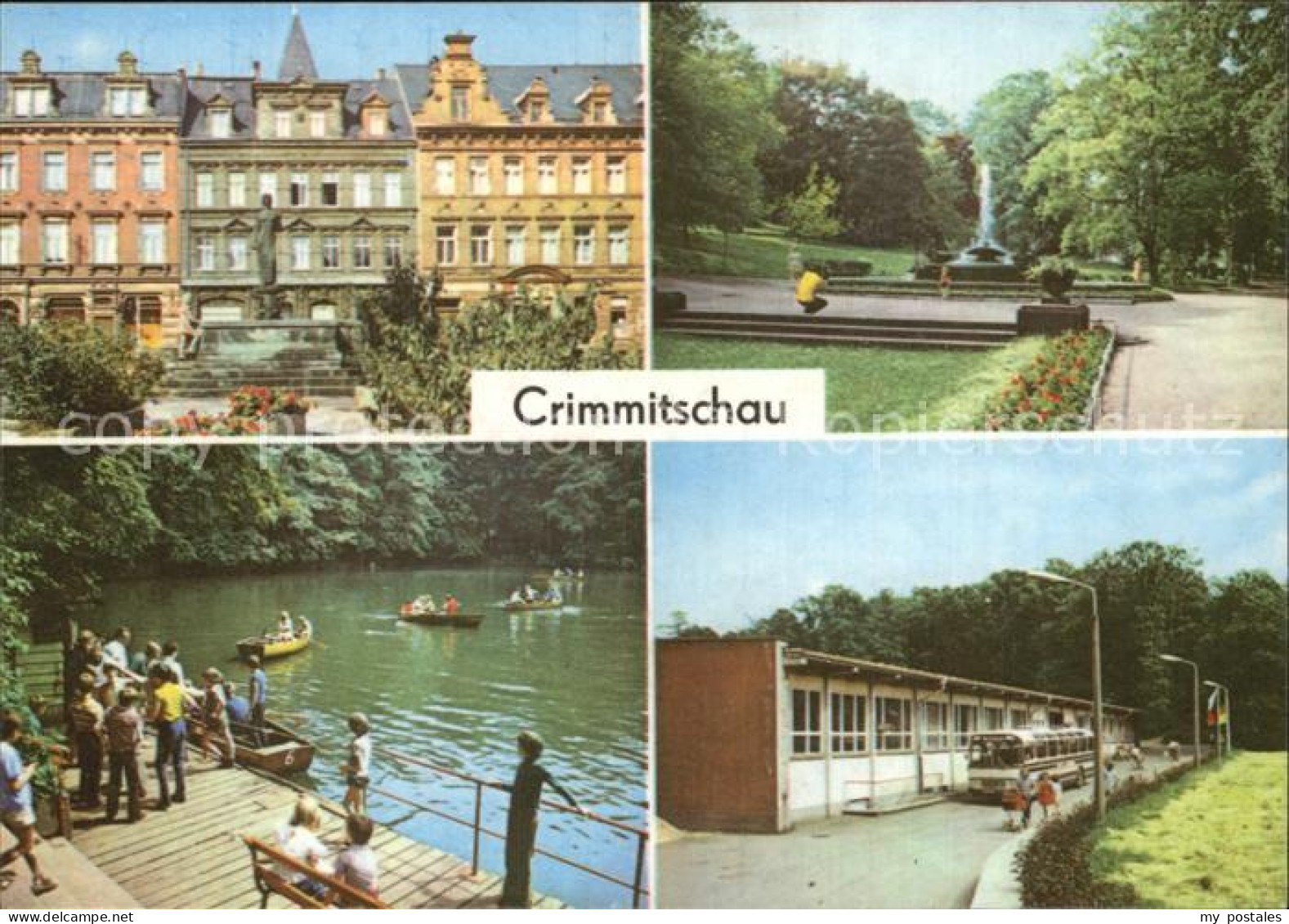 72411744 Crimmitschau Marktbrunnen Friedenspark Gondelteich Im Sahnpark Kunsteis - Crimmitschau