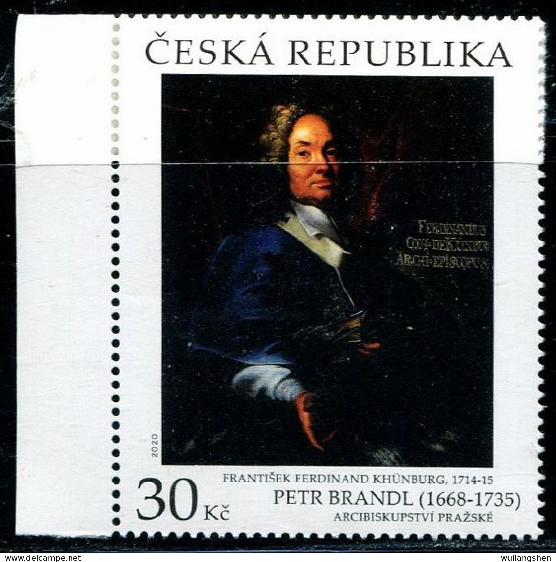 XK0073 Czech Republic 2020 Collection Painting Count Portrait 1VMNH - Ungebraucht