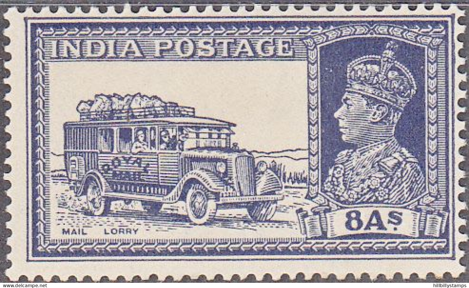 INDIA  SCOTT NO 160  MINT HINGED  YEAR  1937 - 1936-47 King George VI
