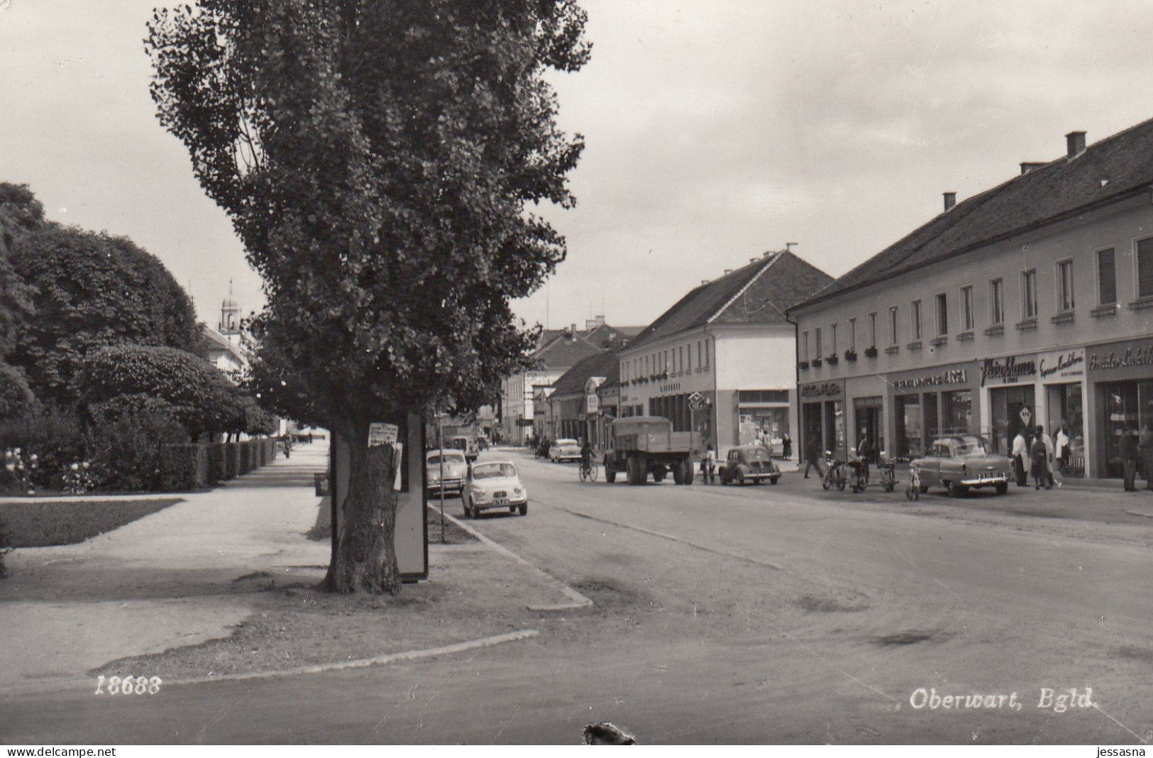 AK - Burgenland - Oberwart - Strassenansicht Mit Oldtimer Und Alten Geschäften - 1962 - Oberwart