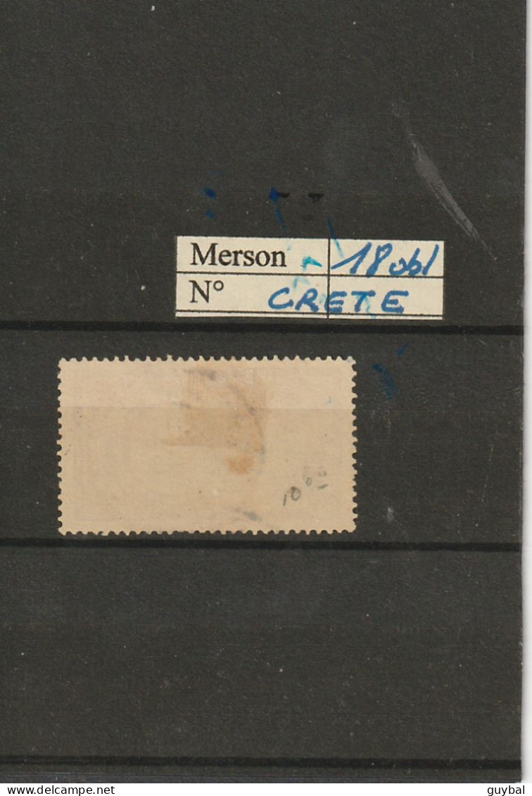 Crète - N°18 Oblitéré - Type Merson - Usati