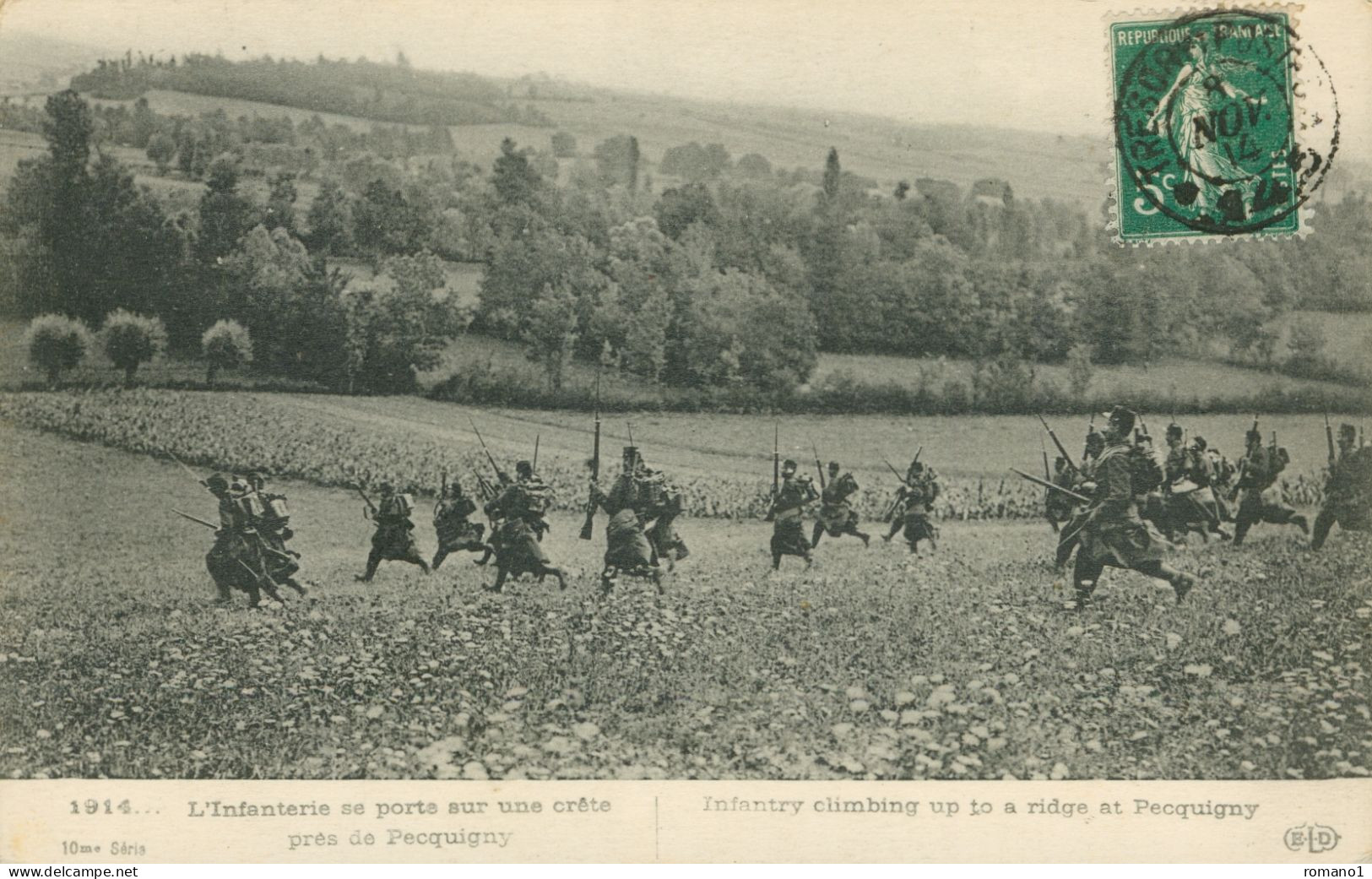 80)  PICQUIGNY  -  L' Infanterie Se Porte Sur Une Crête Prés De Pecquigny - Picquigny