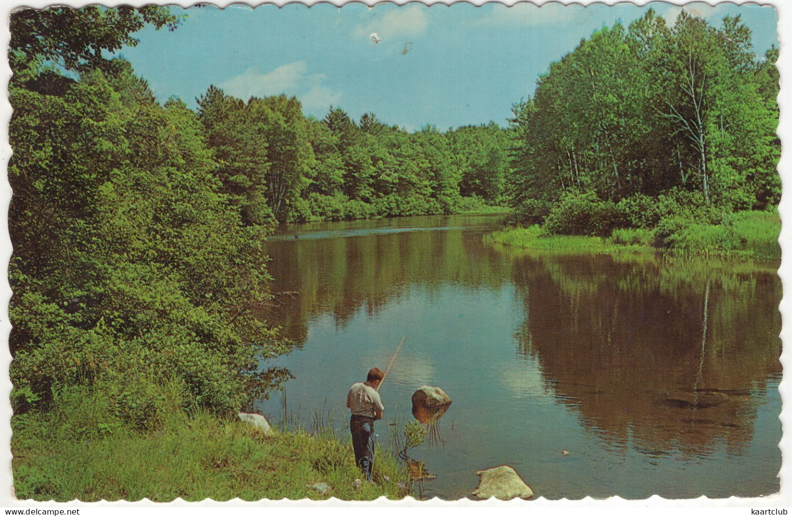 Atwood, Ontario - Fishing Along A Quiet River / La Peche Sur Un Cours D'eau Paisible - (Ontario, Canada) - 1971 - Perth