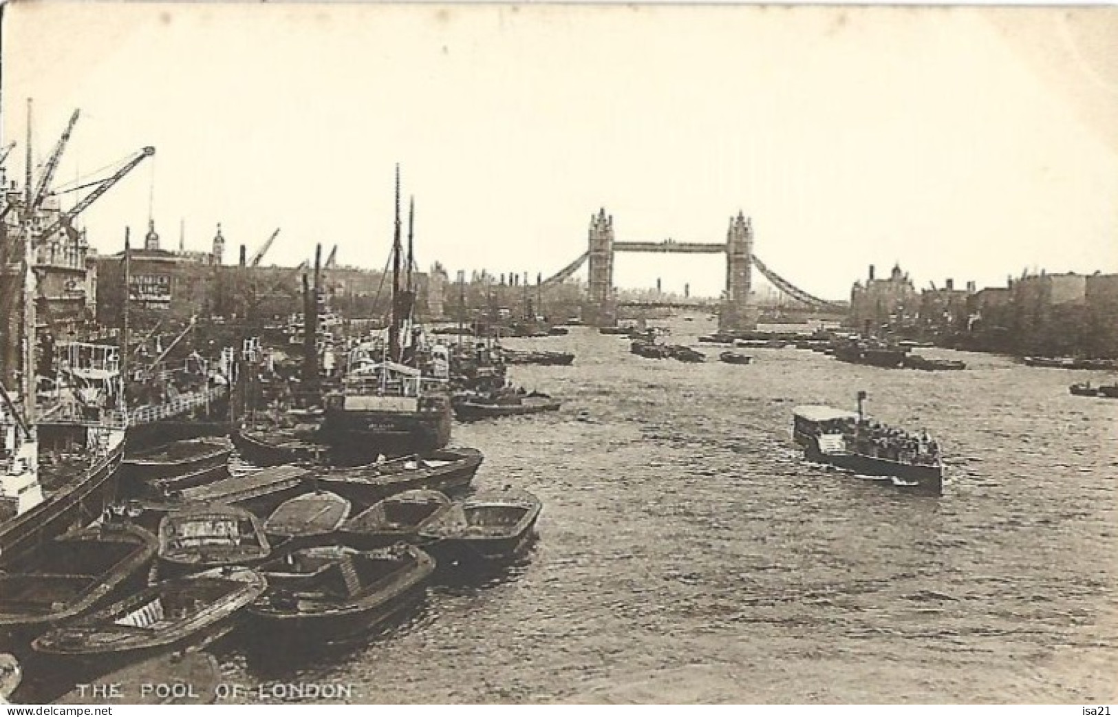 Carte Postale: THE POOL OF LONDON, LONDRES. - River Thames